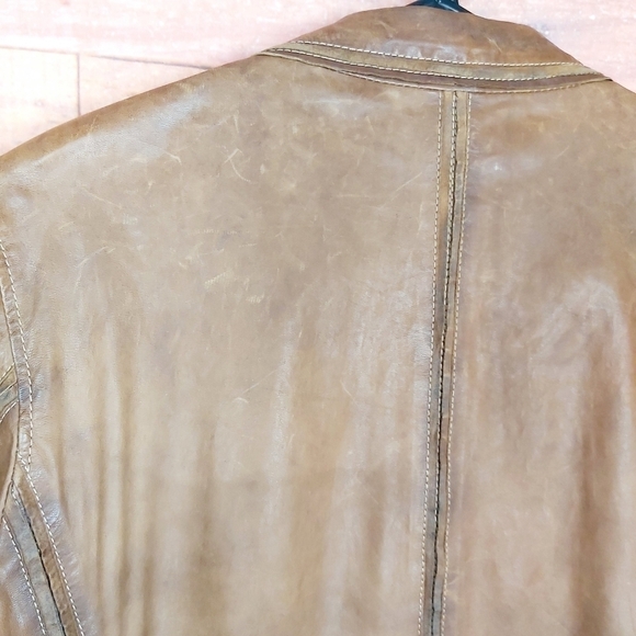 D.Fine Las Vegas destress look leather coat jacket super smooth soft lea… - Picture 7 of 11